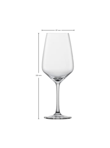 4er Set Rotweingläser Tulip in Transparent 497 ml
