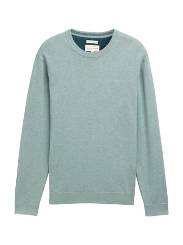 Tom Tailor Pullover in hellgrün-meliert