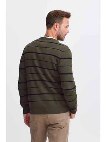 FQ1924 Strickpullover FQKYLE reversed strip crewneck neck 21900702 modischer Langarmpullover in Grün