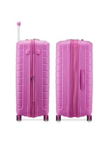 Roncato B-Flying Move 4 Rollen Trolley 78 cm mit Dehnfalte in pink