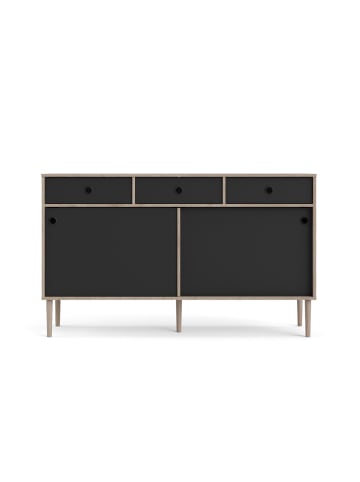 ebuy24 Sideboard Penny Schwarz 148 x 41 cm