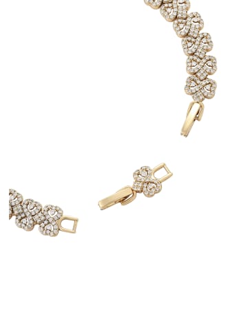 faina Women Crystal-Studded Bracelet in Gold