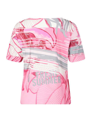 Betty Barclay Printshirt mit Ärmelaufschlag in Pink/Grey