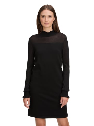 BETTY & CO Strickkleid mit Lurexfaden in Schwarz