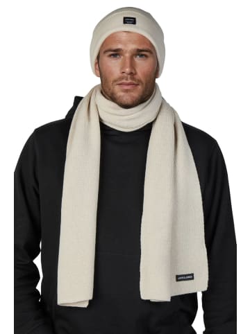 Jack & Jones Schal JACBOCHUM BEANIE AND SCARF SET in Beige