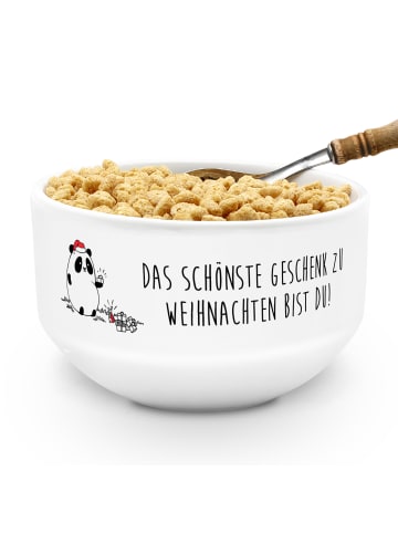 Mr. & Mrs. Panda Schälchen Panda Weihnachtsgeschenk mit Spruch in Weiß