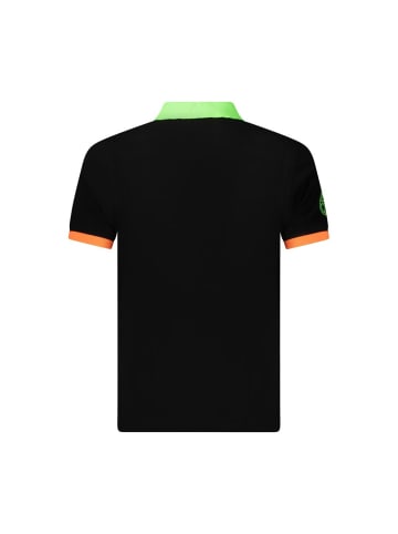 NORWAY 1963 Schwarz Herren Poloshirt Hemd aus Baumwolle