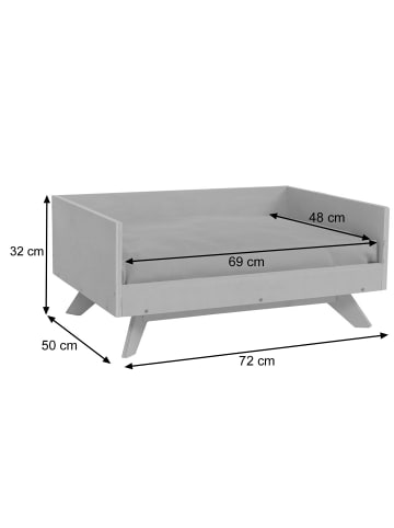 MCW Tierbett Q64, Natur, Kissen beige