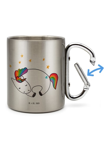 Mr. & Mrs. Panda Becher Einhorn Nacht ohne Spruch in Silber