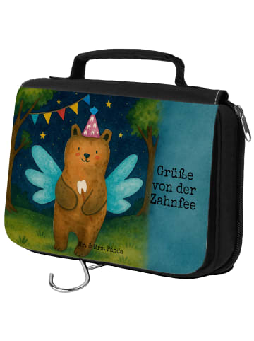 Mr. & Mrs. Panda Waschtasche Bär Zahnfee Design mit Spruch in Weiß