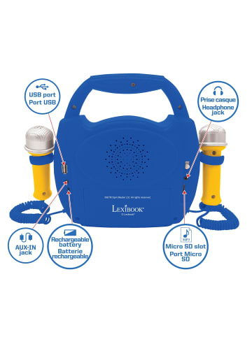 Lexibook Paw Patrol Bluetooth®-Lautsprecher mit Mikrofonen & Licht
