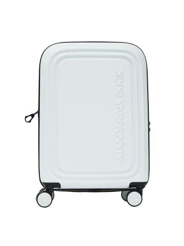 Mandarina Duck Logoduck 4-Rollen Kabinentrolley 55 cm in blanc