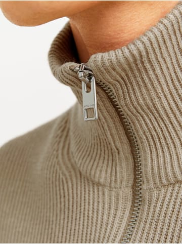 Jack & Jones Gemütlicher Pullover für kühlere Tage, mit Rundhalsausschnitt. in Beige