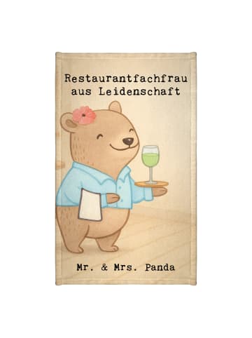 Mr. & Mrs. Panda Handtuch Restaurantfachfrau Leidenschaft Design... in Weiß