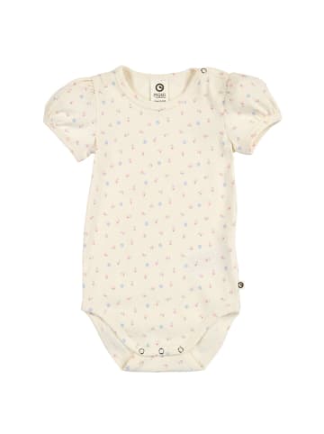 müsli Kurzarmbody in Tofu/ Nectar/ shell blue