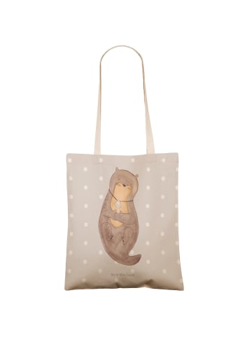 Mr. & Mrs. Panda Tasche Otter Muschel ohne Spruch in Grau Pastell