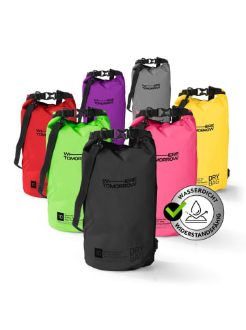 Where Tomorrow PVC dry bag Style 01 10L schwarz Schwarz