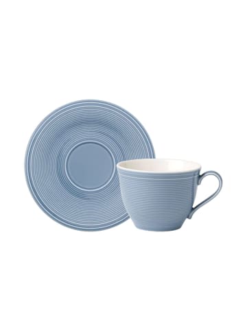 like. by Villeroy & Boch Kaffeetasse mit Untertasse Color Loop 250 ml in Horizon