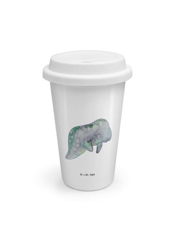 Mr. & Mrs. Panda Becher Seekuh Chillen ohne Spruch in Weiß