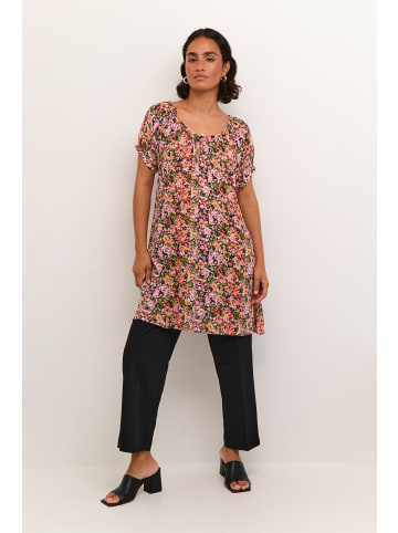 Kaffe Tunika KAamber in Melon/Pink Abstract Flower