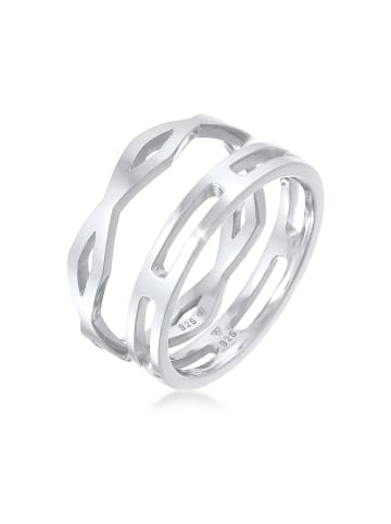 Elli Ring 925 Sterling Silber Ring Set in Silber