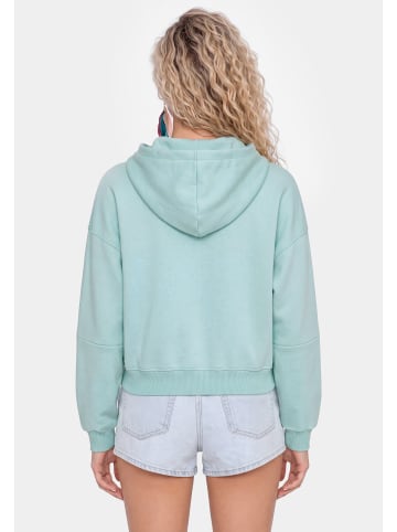 IZIA Women Hoodie in Aqua