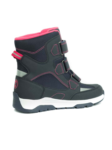 Trollkids Winter Schuhe "Lofoten" in Marineblau / Pink