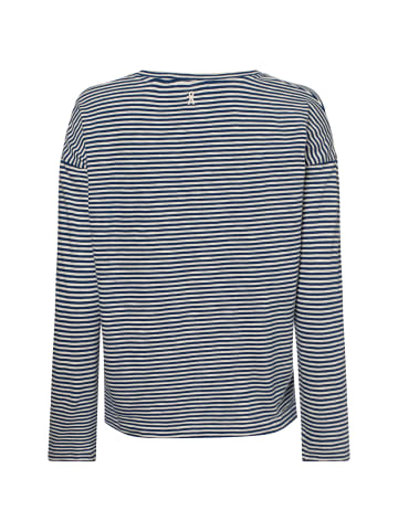 armedangels Langarmshirt Xianaa in blau weiß