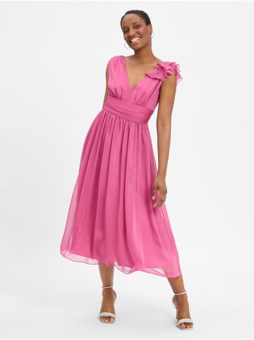 SWING Kleid in himbeer - 0001
