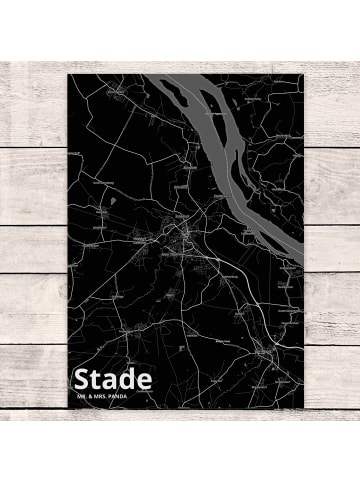 Mr. & Mrs. Panda Ansichtskarte Stade mit Spruch in Keine Angabe