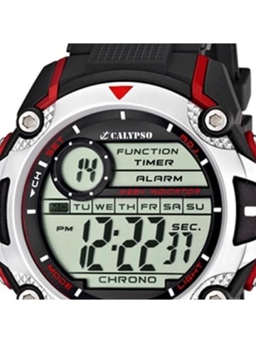 Calypso Digital-Armbanduhr Calypso Digital schwarz groß (ca. 47mm)