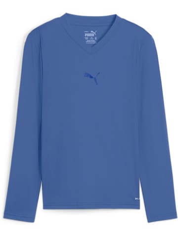 Puma T-Shirt "TeamGoal Baselayer Tee Longsleeve Jr." in Blau