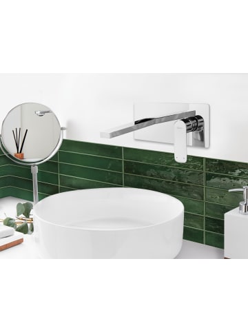 Beliani Wasserhähne DICHATO in Silber - (W) 23 x (H) 10 x (L) 20 cm