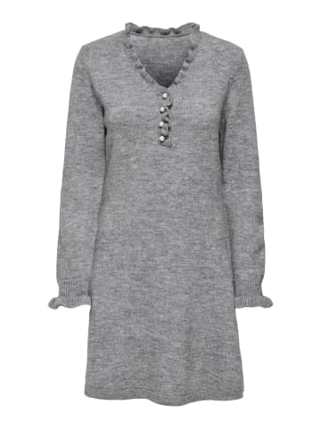 JDY Strickkleid in Light Grey Melange