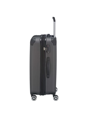 travelite City - 4-Rollen-Trolley erw. M 68 cm (anthrazit) in anthrazit