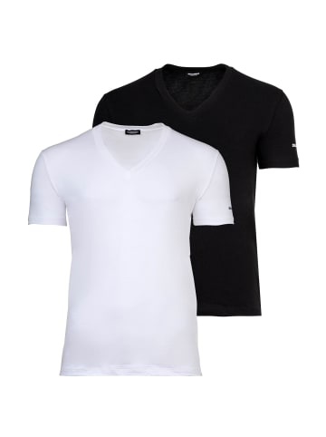 Dsquared² T-Shirt 2er Pack in Schwarz/Weiß