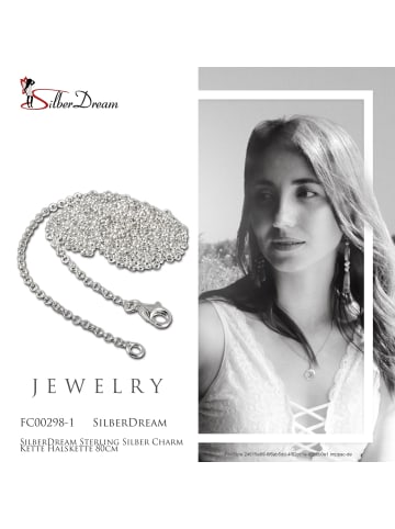 SilberDream Halskette Silber 925 Sterling Silber ca. 80cm