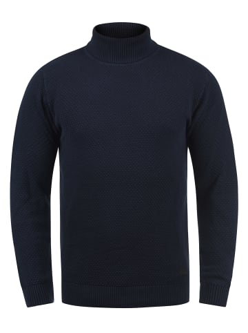 !SOLID Rollkragenpullover in blau