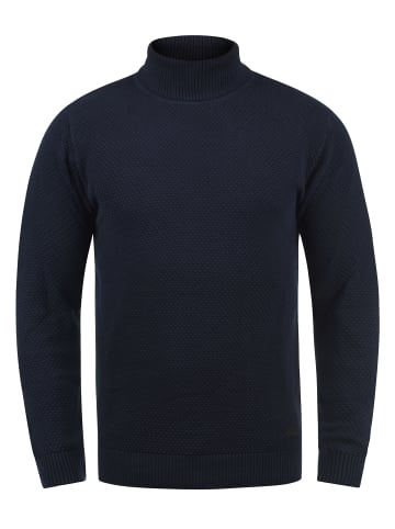 !SOLID Rollkragenpullover SDKarlos 21102717ME Strickpullover mit Perlstrickmuster in Blau