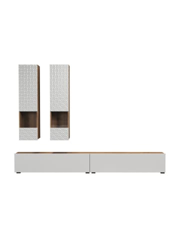 ebuy24 Regalsystem Rezzo Weiß 241 x 30 cm