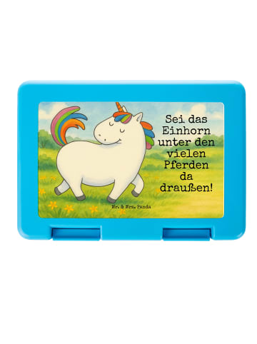 Mr. & Mrs. Panda Meal Prep Box Einhorn Stolzieren Design mit Spruch in Weiß