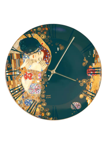 Goebel Wanduhr " Gustav Klimt Der Kuss " in Schwarz Gold