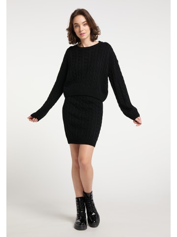 myMo Damen Strickrock in Schwarz