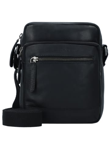 The Chesterfield Brand Wax Pull Up Umhängetasche Leder 17 cm schwarz