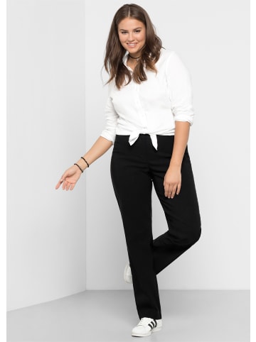 sheego Stretch-Hose in schwarz