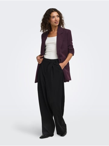 ONLY Oversize Blazer mit Reverskragen und Knopfleiste in Fudge