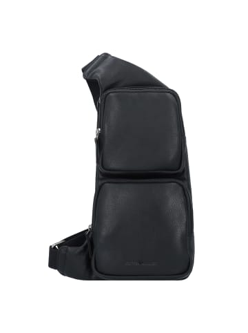 Greenburry Vintage Umhängetasche Leder 43 cm in black