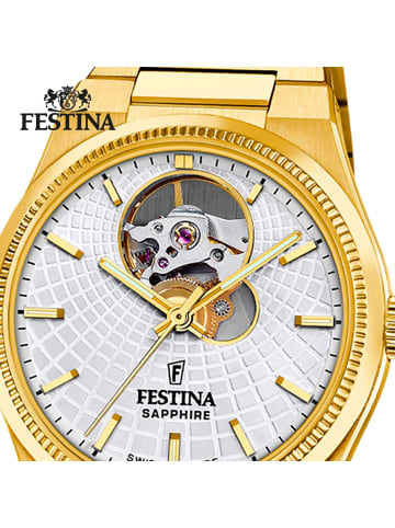 Festina Analog-Armbanduhr Festina Swiss Made gold mittel (ca. 35mm)