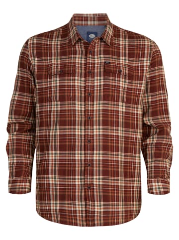 Petrol Industries Karierte Hemd Plus Size Bristol in Braun