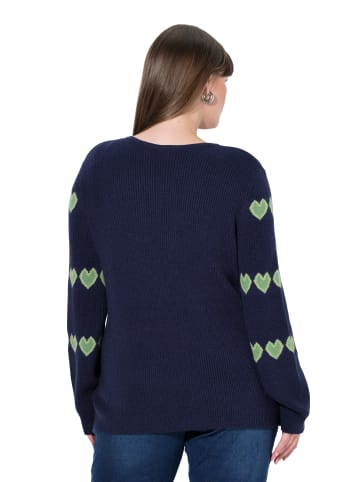 Ulla Popken Pullover in tintenblau